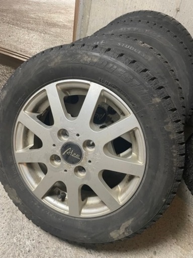 冬タイヤホイール付き　155/65/r13