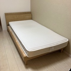 【受け渡し決定しました】シングルベッド　マットレス付き