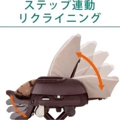 コンビ ハイローチェア ネムリラ FF リバーシブルシートモデル セサミグレーの画像