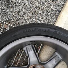 【値下げ】【中古】ボルボ　Volvo　V60純正  Rデザイン 8J+55 タイヤ4本　セット　 235/40R18　検：S60 S80  V70の画像