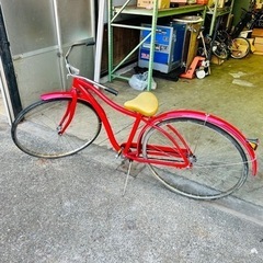 インテリア　自転車　レッド　大型