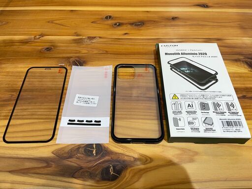 【未使用品】Monolith Alluminio 2020 ゴリラガラス + アルミニウムバンパー  iPhone 11Pro (5.8) 用 ブラック