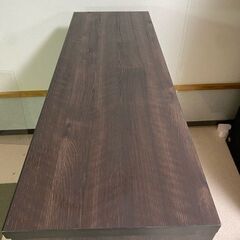 【地域限定　配達無料】　レール式  ローチェスト 4段  幅120×奥41×高92cm ダメージ柄 リビングボード　＃37178