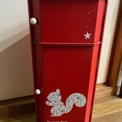 赤色コーナーミニ収納ラック