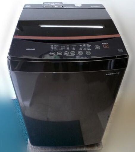 札幌市限定配送/店頭お引き取り■全自動洗濯機 8.0kg アイリスオーヤマ 2022年製 IAW-T803BL [ブラック]IRIS OHYAMA