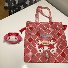 新品同様　マイメロディーのトートバック　可愛い！！