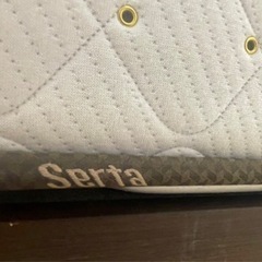 美品 サータSerta セミダブルベッド