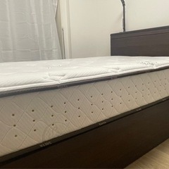 美品 サータSerta セミダブルベッド