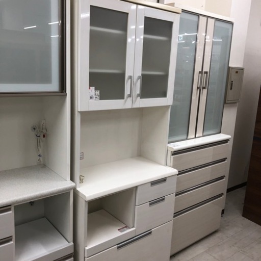 レンジボード　二枚扉　ホワイト【トレファク堺福田店】