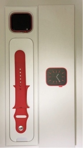 (更に値下げ)香港版Apple watch 44mm series6 GPSモデル レッド　バッテリー90% フィルム、充電器も付属 アップルウォッチ