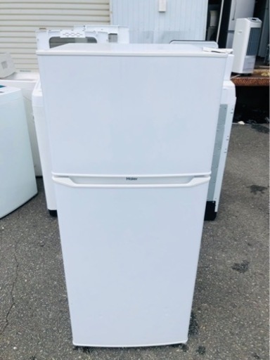 福岡市内配送無料　2021年　ハイアール 130L 2ドア冷蔵庫（直冷式）ホワイト【右開き】Haier JR-N130A-W