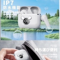【新品未使用】イヤホン Bluetooth ワイヤレス LED ノイズキャンセリング マイクの画像