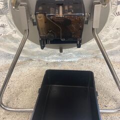 ☆中古￥1,000！HOYA CRYSTAL　家具　卓上時計　置時計　幅約32㎝ｘ高さ24㎝　【BI100】の画像