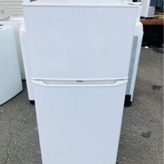 福岡市内配送無料　2021年　ハイアール 130L 2ドア冷蔵庫（直冷式）ホワイト【右開き】Haier JR-N130A-W