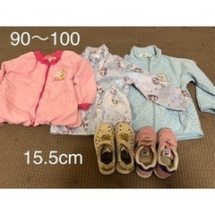 ★0円譲ります★ 女の子　秋冬用アウター＋靴　2歳〜3歳  