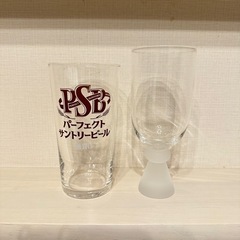 中古☆粗品グラスとワイングラス