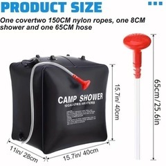 40L キャンプシャワー　新品未使用。　