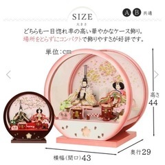 【新品】ケース入り雛人形 ひなまつりの画像