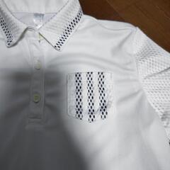 adidas  Sサイズ  白ポロの画像