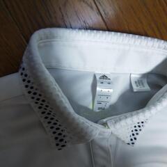 adidas  Sサイズ  白ポロの画像