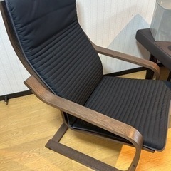 IKEA イケア ポエング Pチェア ブラウン/KNISA クニーサ 全2色 ソファ チェア 椅子 一人掛け の画像
