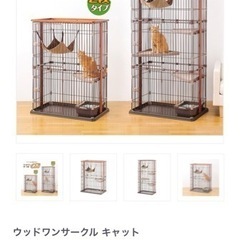 解体済み　ウッドワンサークル　キャットゲージ　猫用サークル　猫ゲージ