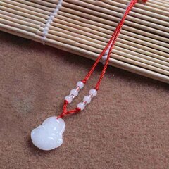 新品・送料無料！白色　布袋様七福神　ネックレスペンダント　ほてい...