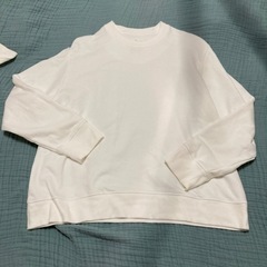 無印良品　白トレーナー2枚セットの画像