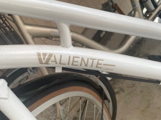 美品　自転車　白
