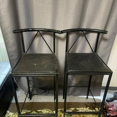 ハイチェア　2脚　無料