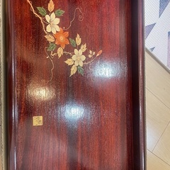 おぼん　大中小3点セット　天然木　アンティークの画像