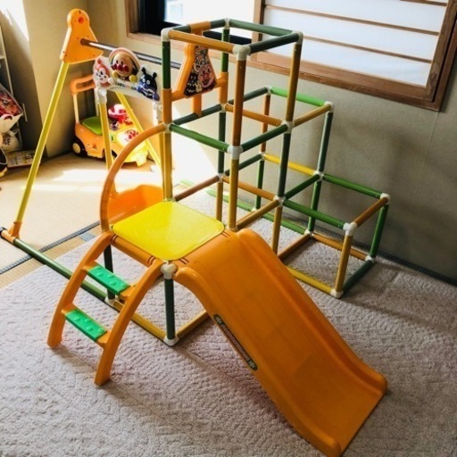 値下げ❣️アンパンマン  ジャングルジム ブランコ 鉄棒 取説あり