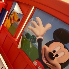 【受け渡し決定】ミッキーマウス子供用ベッドの画像