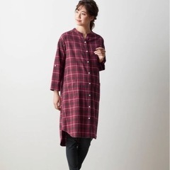 マタニティパジャマ【産前・産後】赤チェックの画像