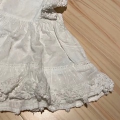 GAP フレア花柄レースワンピース50サイズ0-3monthドレスベビードレスの画像