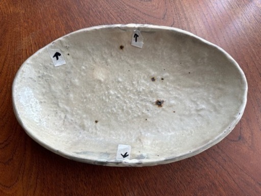 花岡隆　大皿　欠けあり　金継ぎ練習に