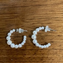 パール　グラデーション　ピアス　（両耳用）