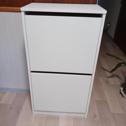 美品 コンパクト靴収納ボックス