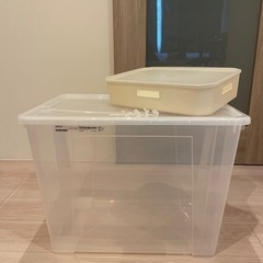 IKEAと3COINSの収納ケース