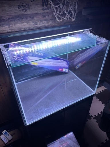 水槽 水槽台 ヒーター 濾過槽 LED 他セット