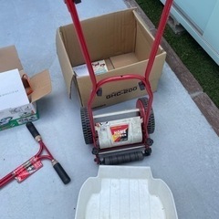 芝手入れセット　電動芝バリカン　手動芝刈機　スパイク