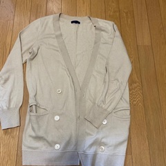 GAPベージュ色　ロングカーデ
