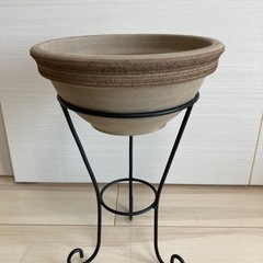 【超美品】ポットスタンド　鉢＋スタンド　観葉植物　お花用スタンド