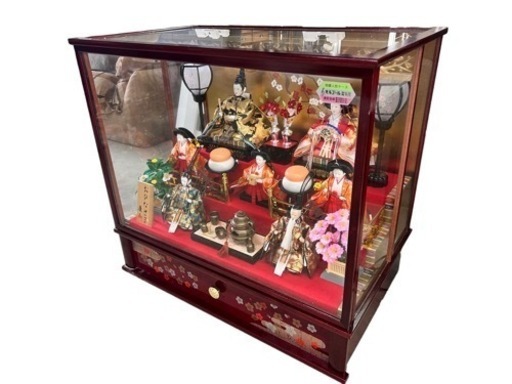 NO.917 雛人形 3段 ケース入り オルゴール電気付き