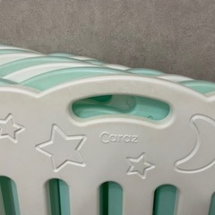 CARAZ ベビーサークル　ホワイト&ミントグリーンの画像