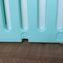 CARAZ ベビーサークル　ホワイト&ミントグリーンの画像