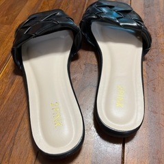 黒　パンプス　LLの画像