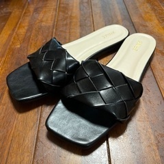 黒　パンプス　LL