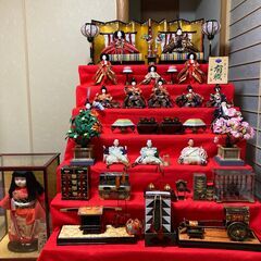 京都　島津　有職ひな人形　市松人形