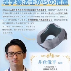 【新品未使用】ネックピロー 低反発 フィット 保存袋付き 首枕 移動枕 携帯枕 コンパクトの画像